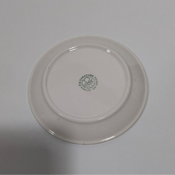 Syracuse China Syralite Restaurant Ware Plate Brown Beige Stripes Vintage USA - Picture 4 of 5